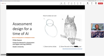 Screen shot - keynote presentation